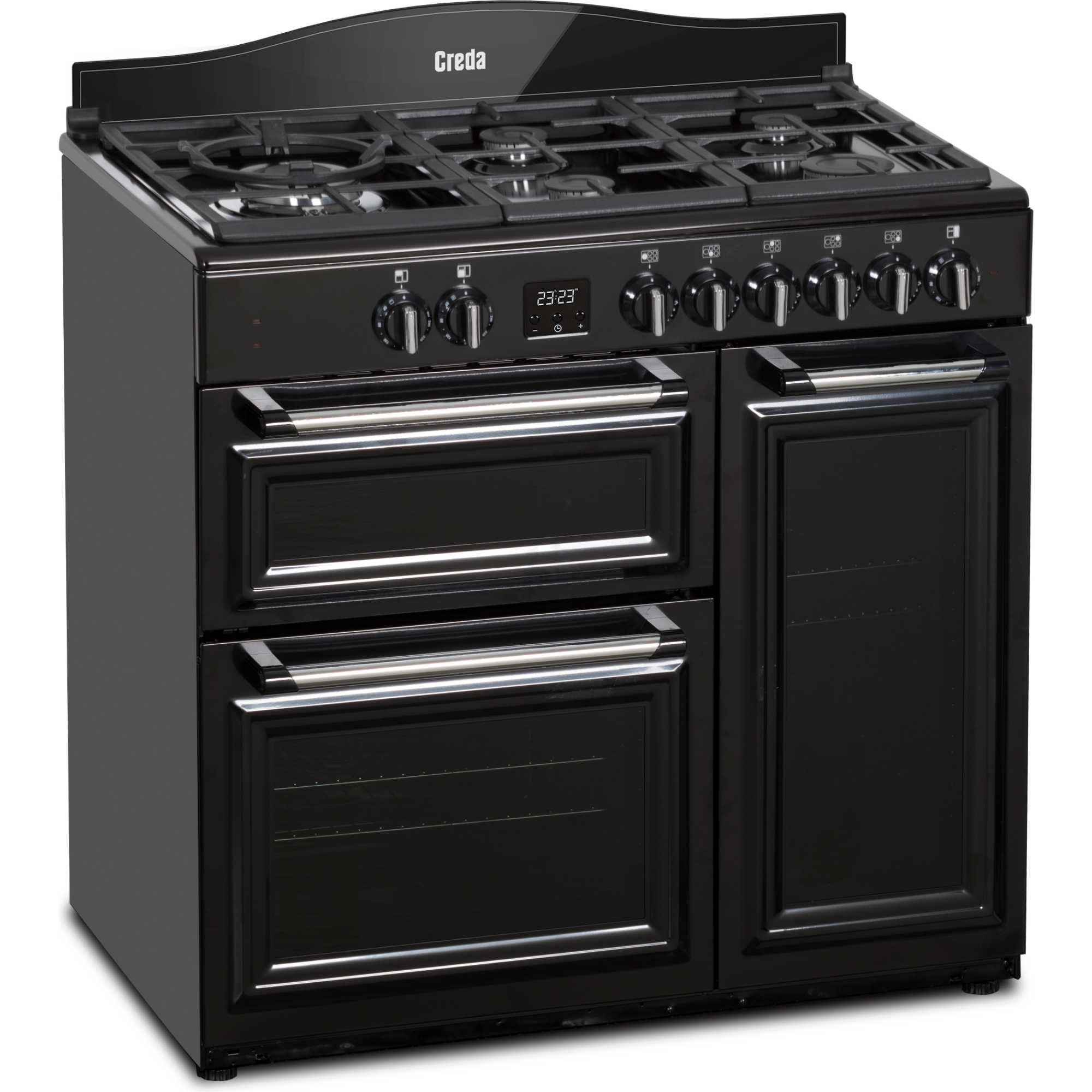 90cm Dual Fuel Range Cooker - C90RCDFTBL