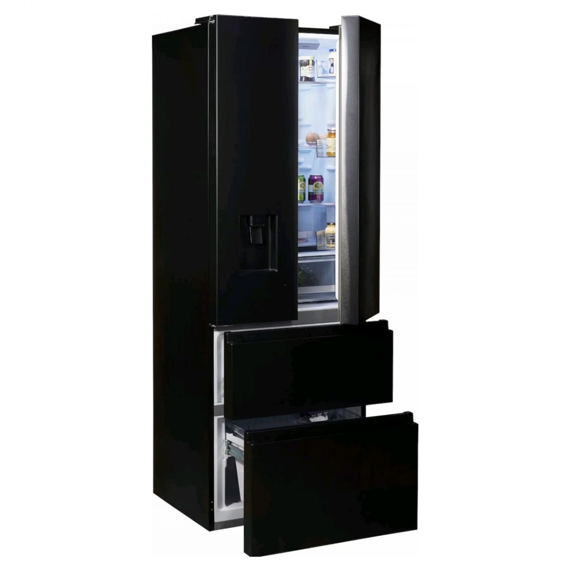Hisense RF632N4WFE 485L Frost Free Fridge Freezer Black Hughes