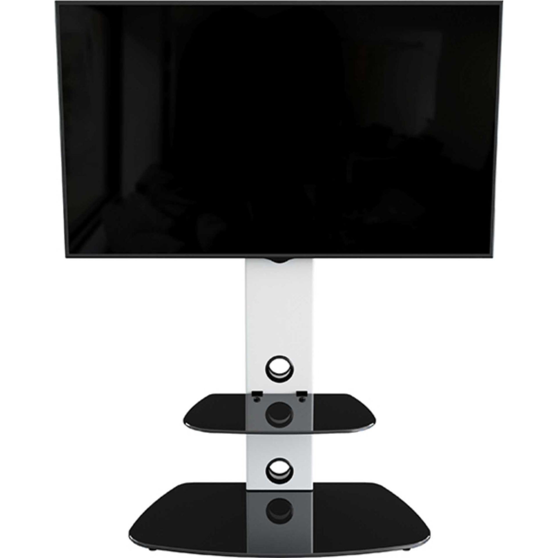 Hughes Rental Hire FSL700LUCSW Lucerne Curved Pedestal TV Stand