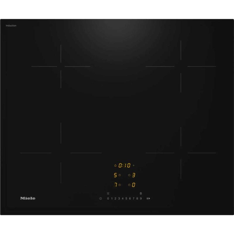 Miele KM7361FL 60cm Smart 4 Burner Induction Hob - Black | Hughes