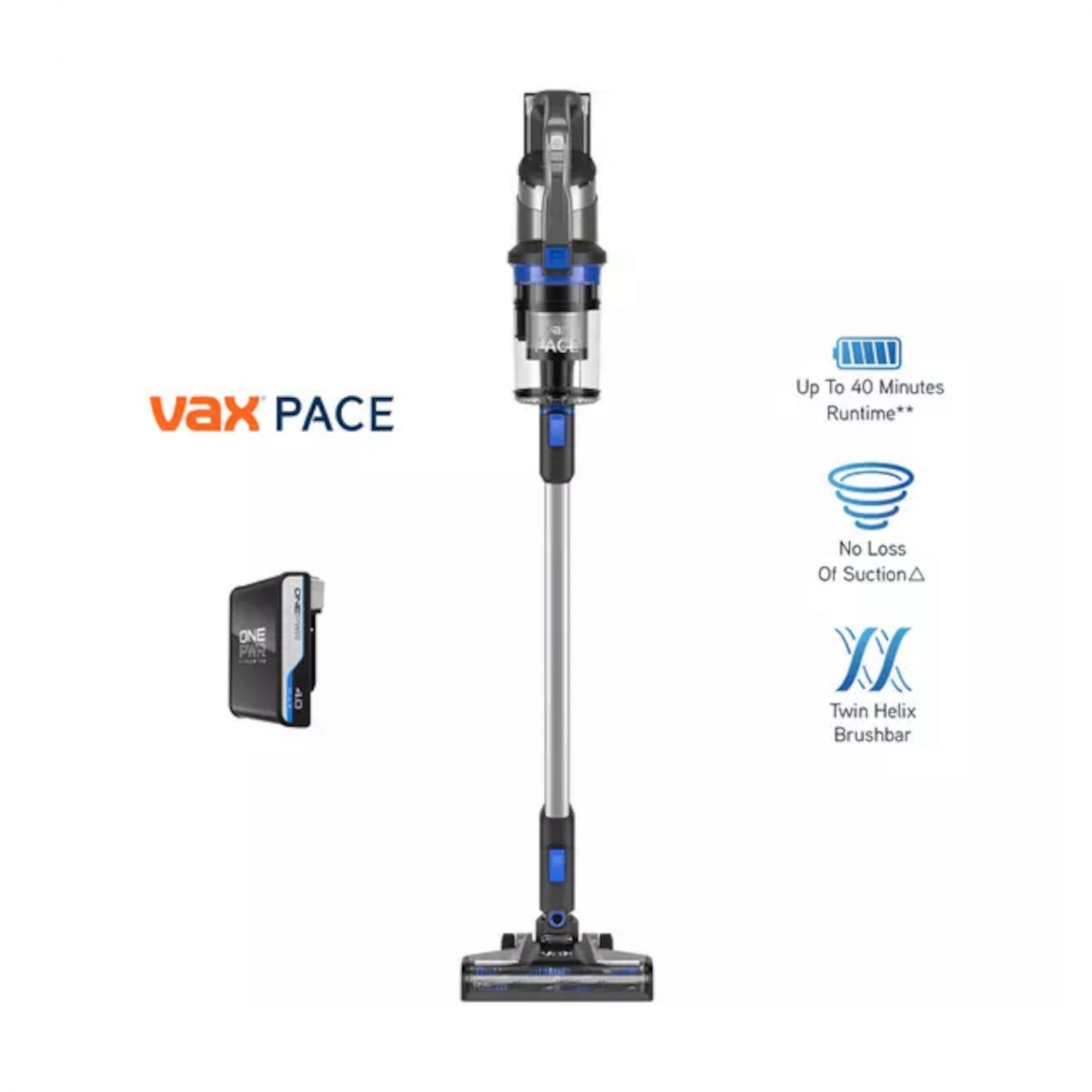 VAX CLSVVPKS ONEPWR Pace Cordless Vacuum Cleaner Hughes