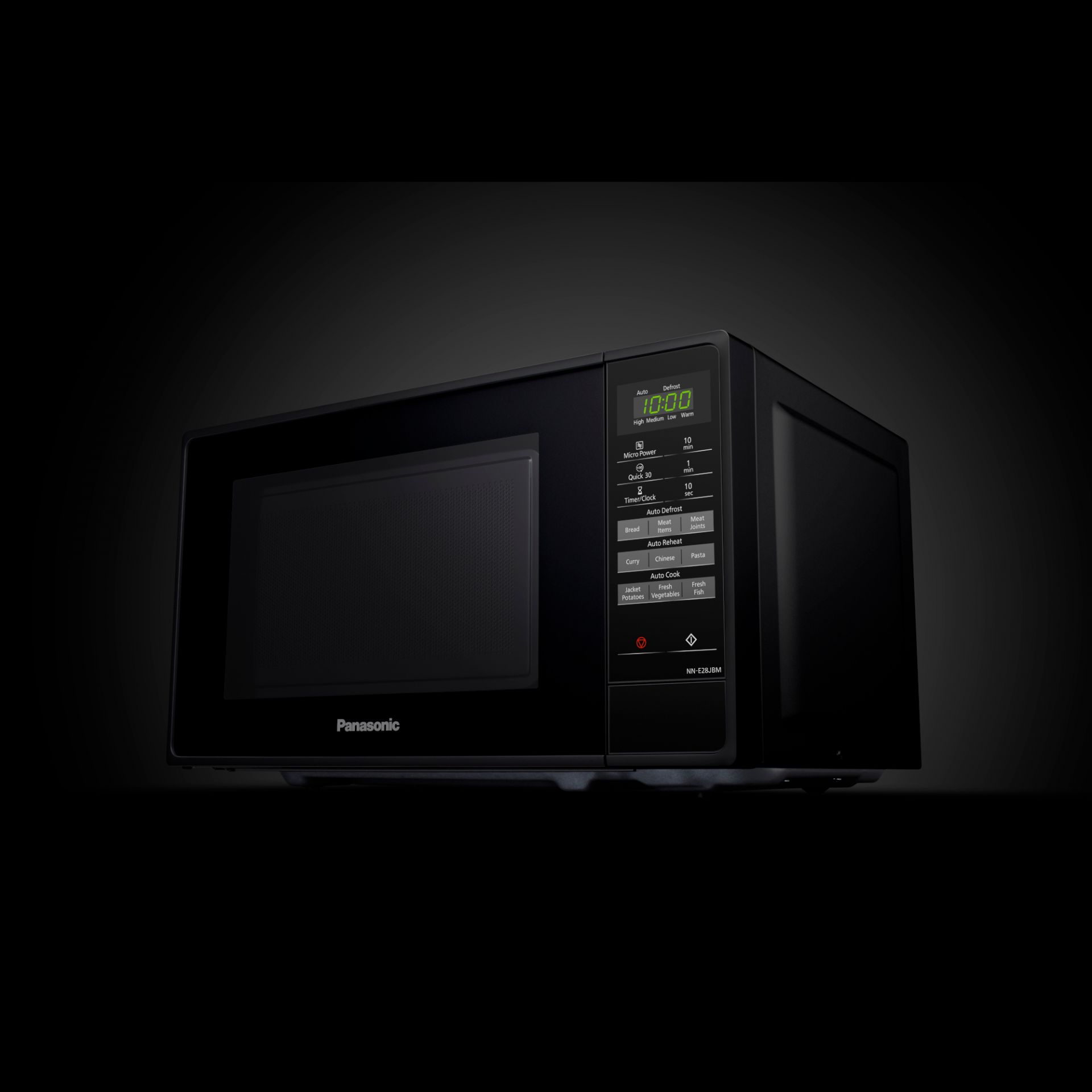 Panasonic NNE28JBMBPQ 800W Compact Microwave Oven Black Hughes