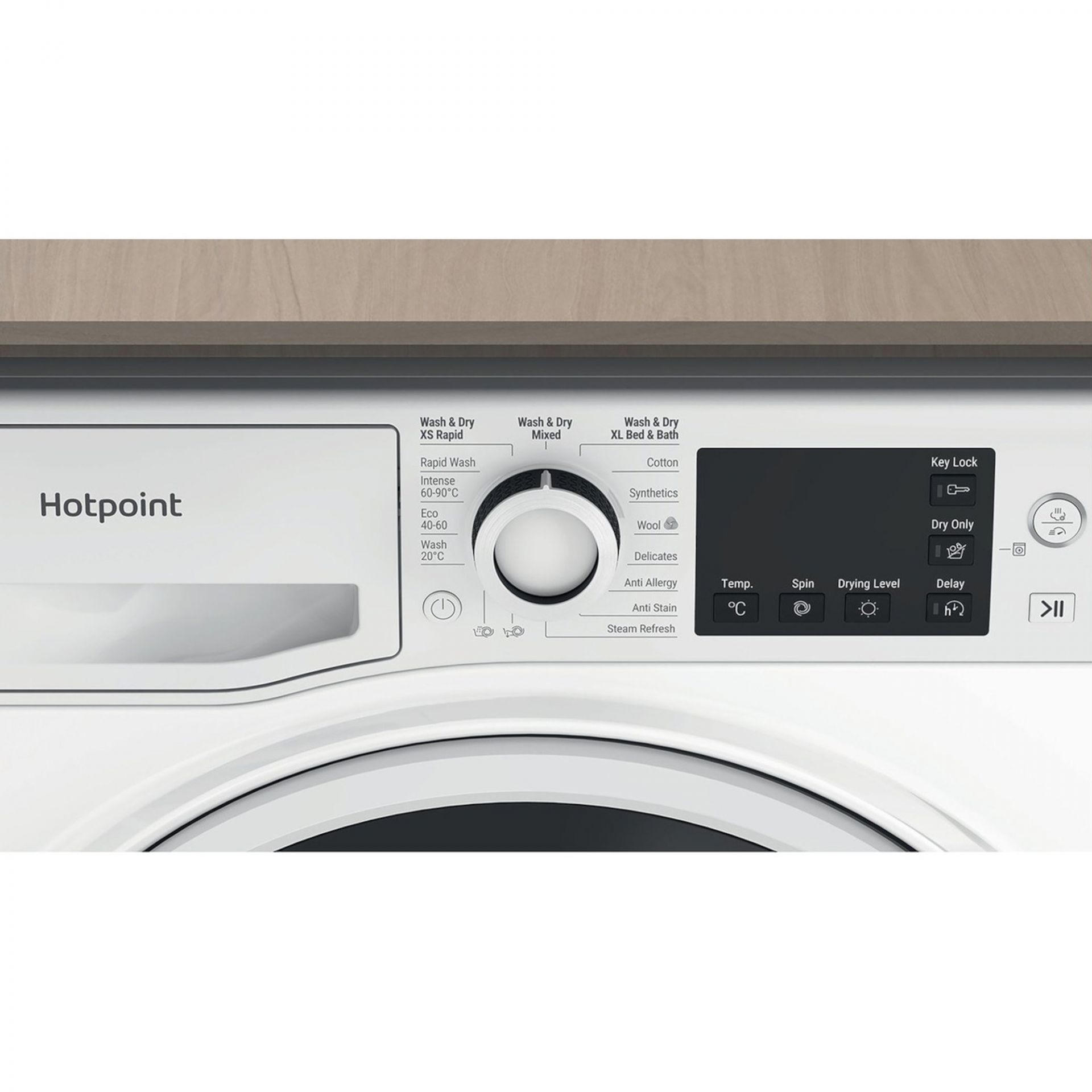 Hotpoint NDB 11724 W UK Anti-Stain 11kg Wash 7kg Dry 1600rpm Washer ...
