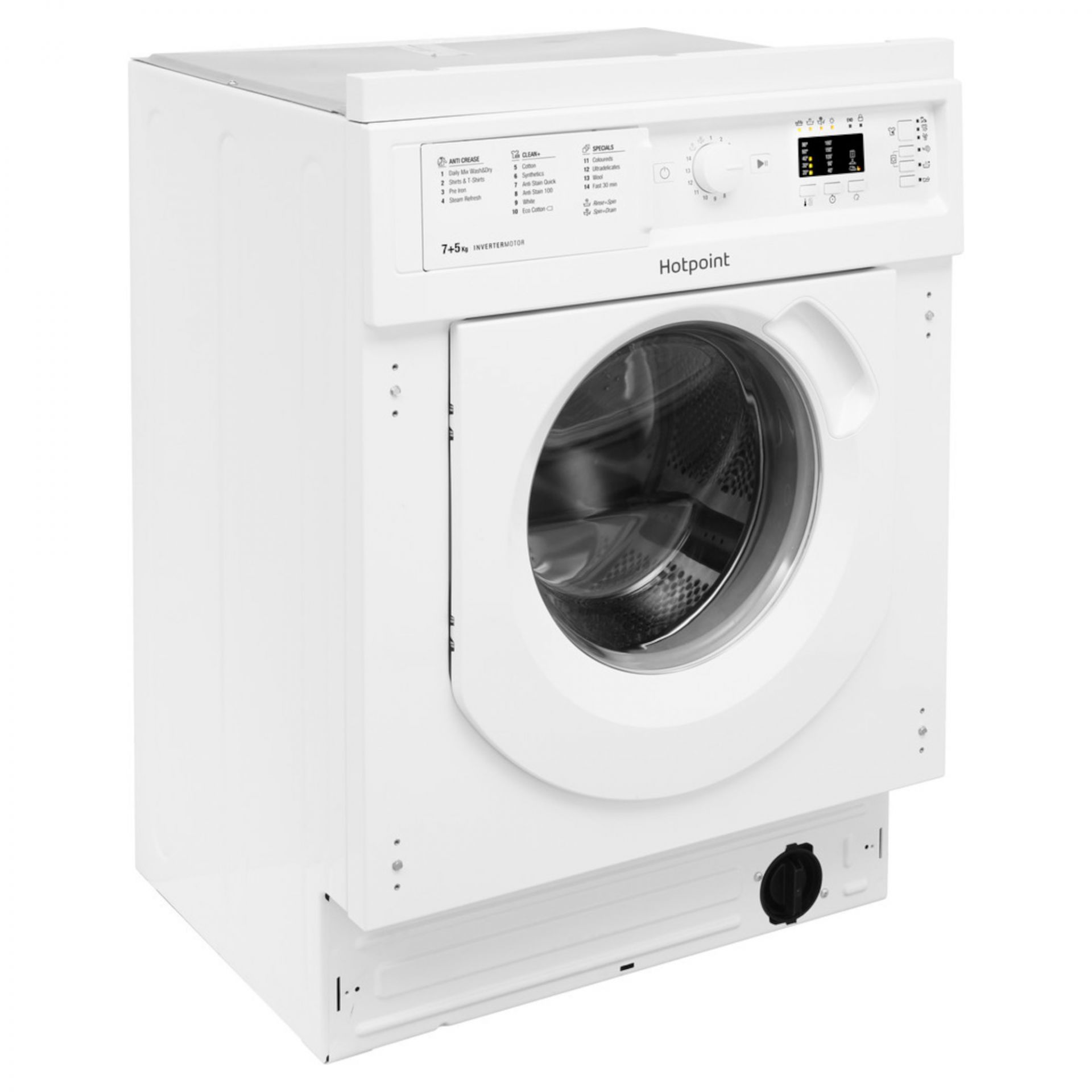 Hotpoint BI WDHG 75148 UK N 7kg Wash 5kg Dry Integrated Washer Dryers