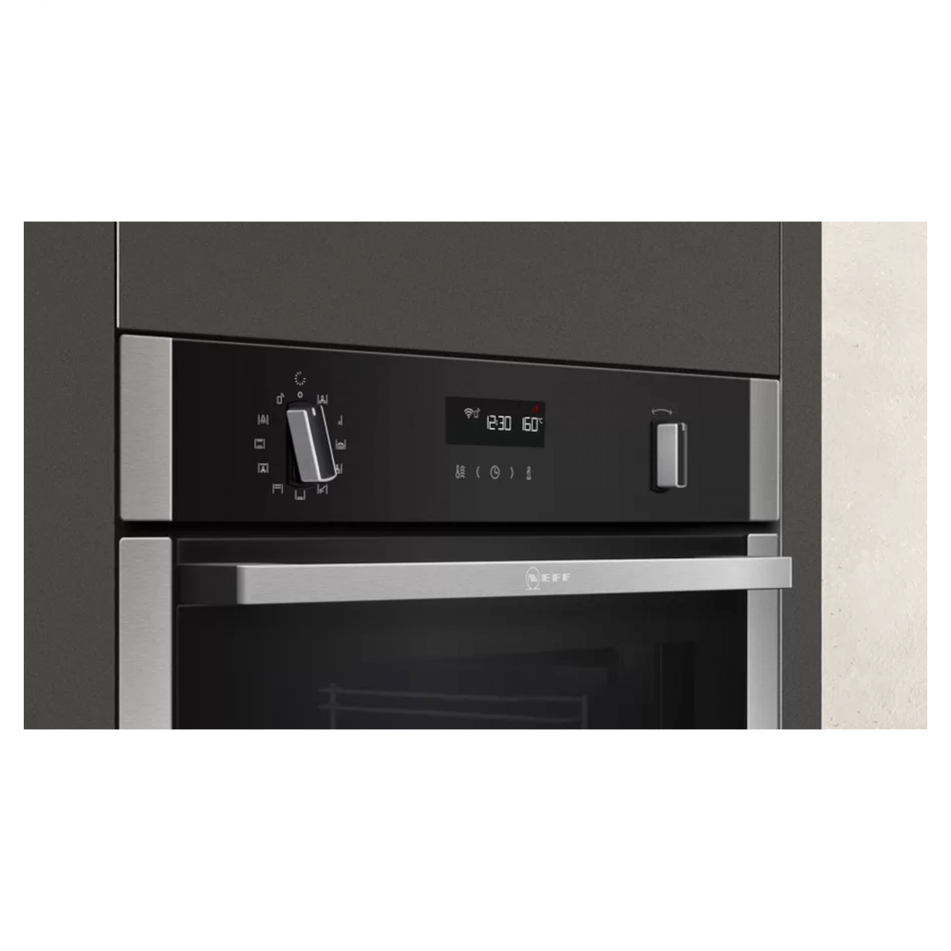 Neff B6ACH7HG0B BuiltIn 60cm Oven With Slide and Hide Door Hughes