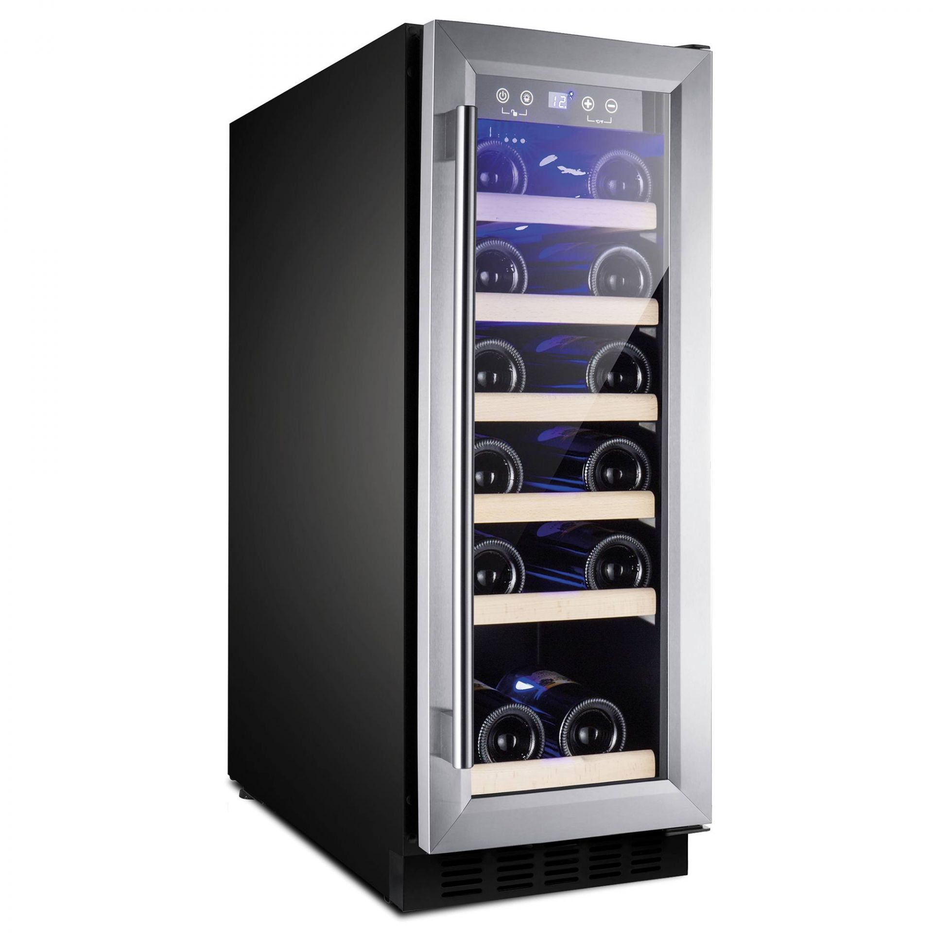 Amica AWC300SS 19 Bottle Freestanding Single Zone Wine Cooler Hughes