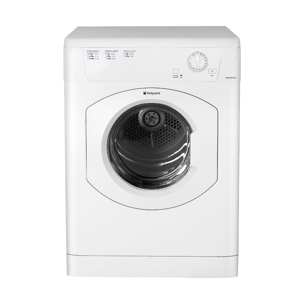 Hughes Rental Hire Vented Tumble Dryer in White HUGBASVENTWHT